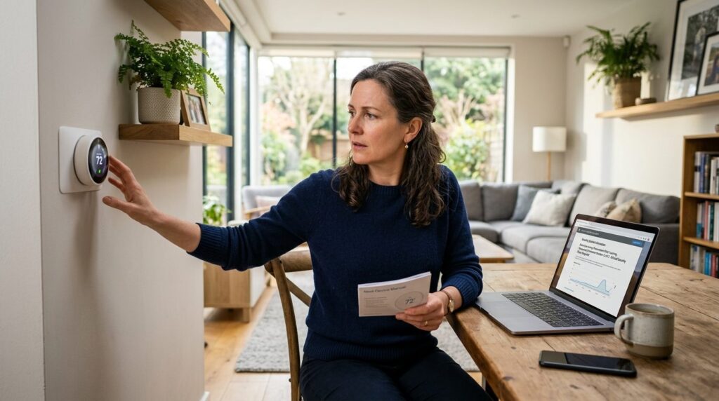 Professional stock photo of a middle-aged homeowner in casua